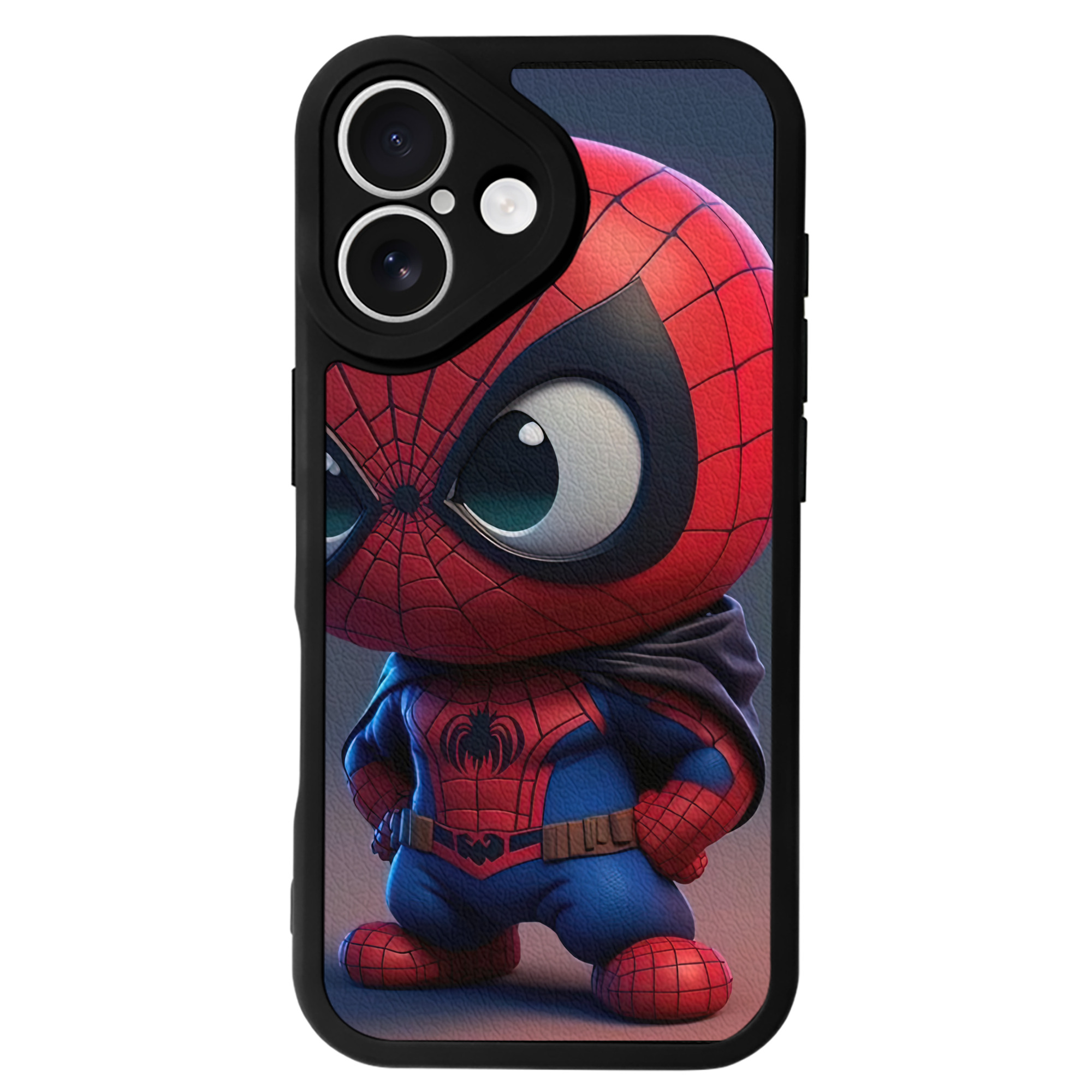 Spider Man スパイダーマン 【iPhone 16シリーズ対応】シリコンスマホケース（レザー調） 材質：シリコン
